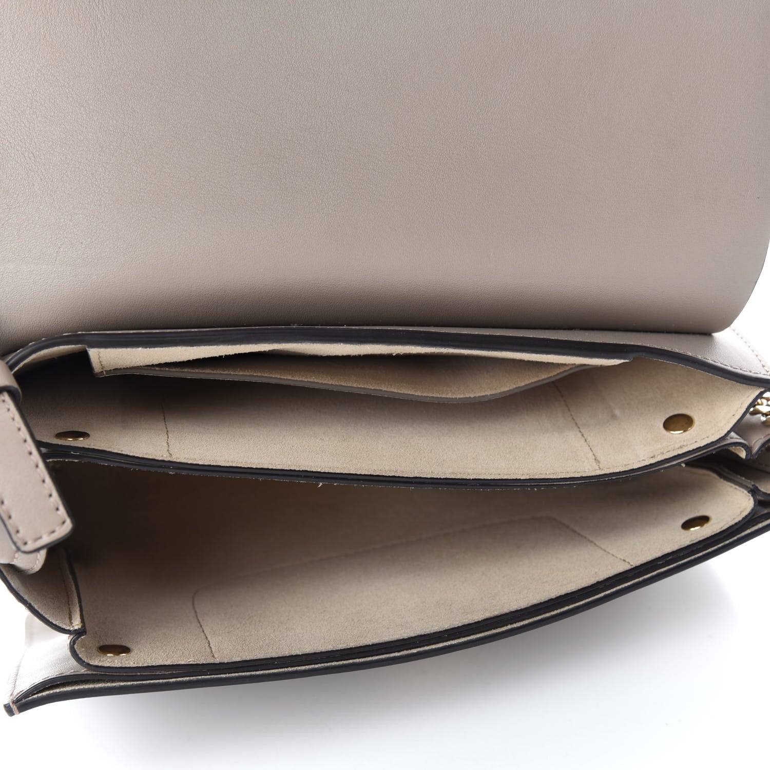 Chloe Suede Calfskin Small Faye Shoulder Bag Motty Grey 5 of 11