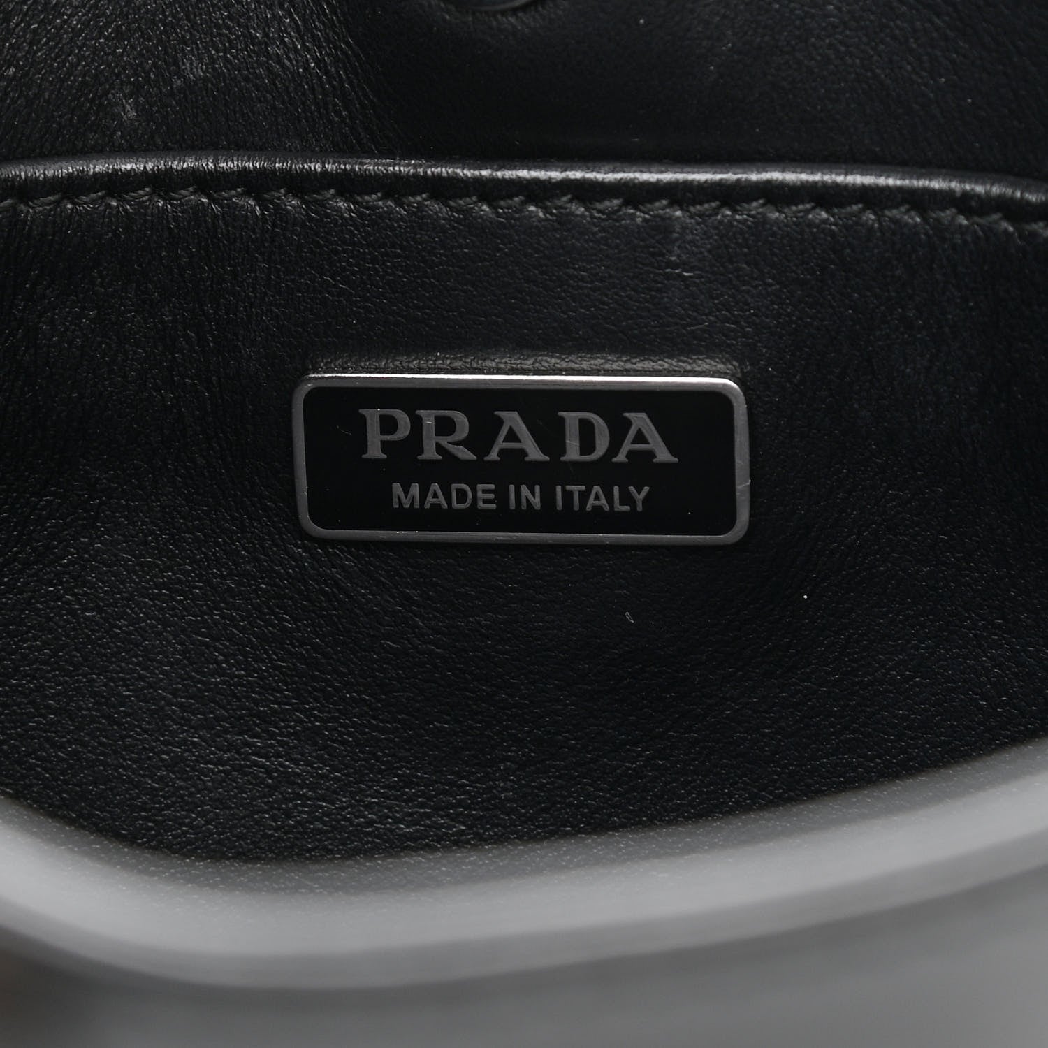Prada Spazzolato Cleo Shoulder Bag Black 6 of 10