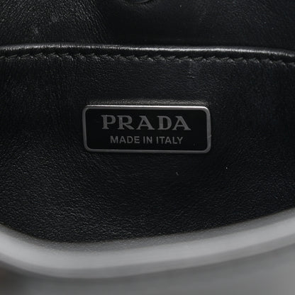 Prada Spazzolato Cleo Shoulder Bag Black 6 of 10