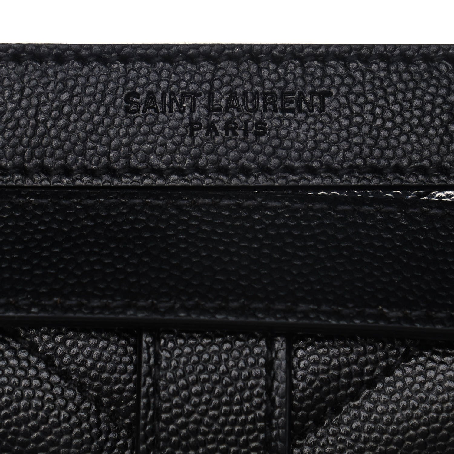 Saint Laurent Grain De Poudre Matelasse Chevron Large Monogram Satchel Black 8 of 13
