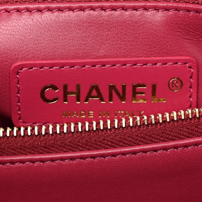 Chanel Caviar Quilted Small Coco Handle Flap Dark Pink 6 of 18