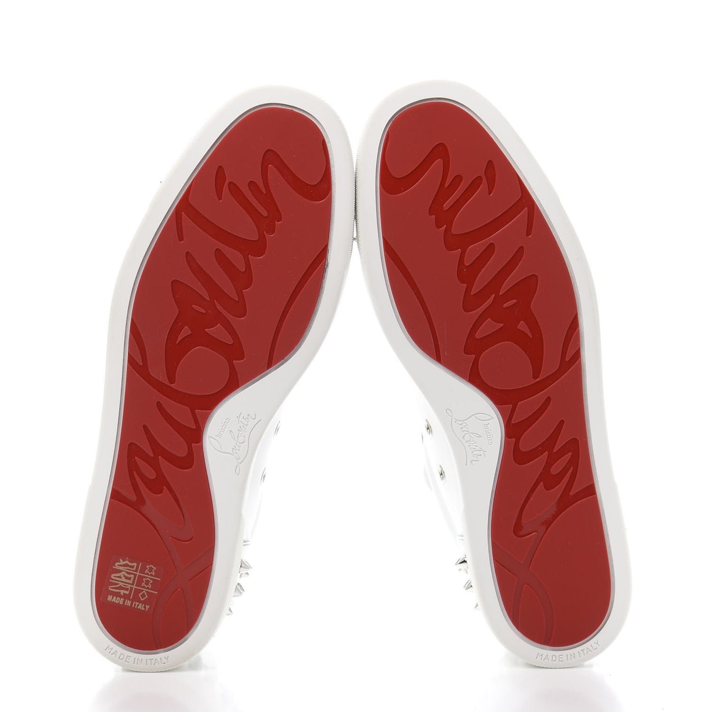 Calfskin Spikes Womens Vieira 2 Flat Sneakers 39 White
