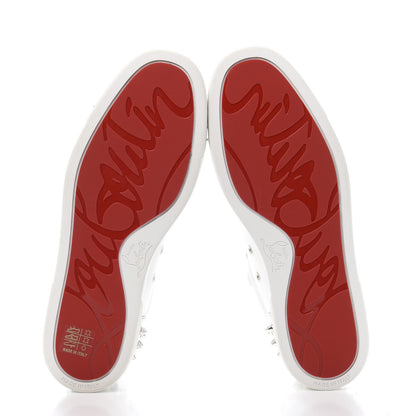 Christian Louboutin Calfskin Spikes Womens Vieira 2 Flat Sneakers 39 White 6 of 10