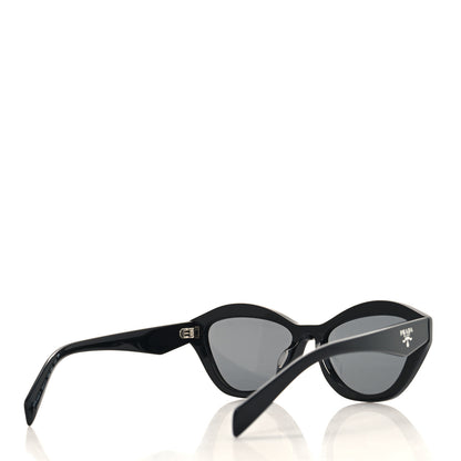 Prada Acetate Logo Sunglasses SPR A02-F Black 4 of 7