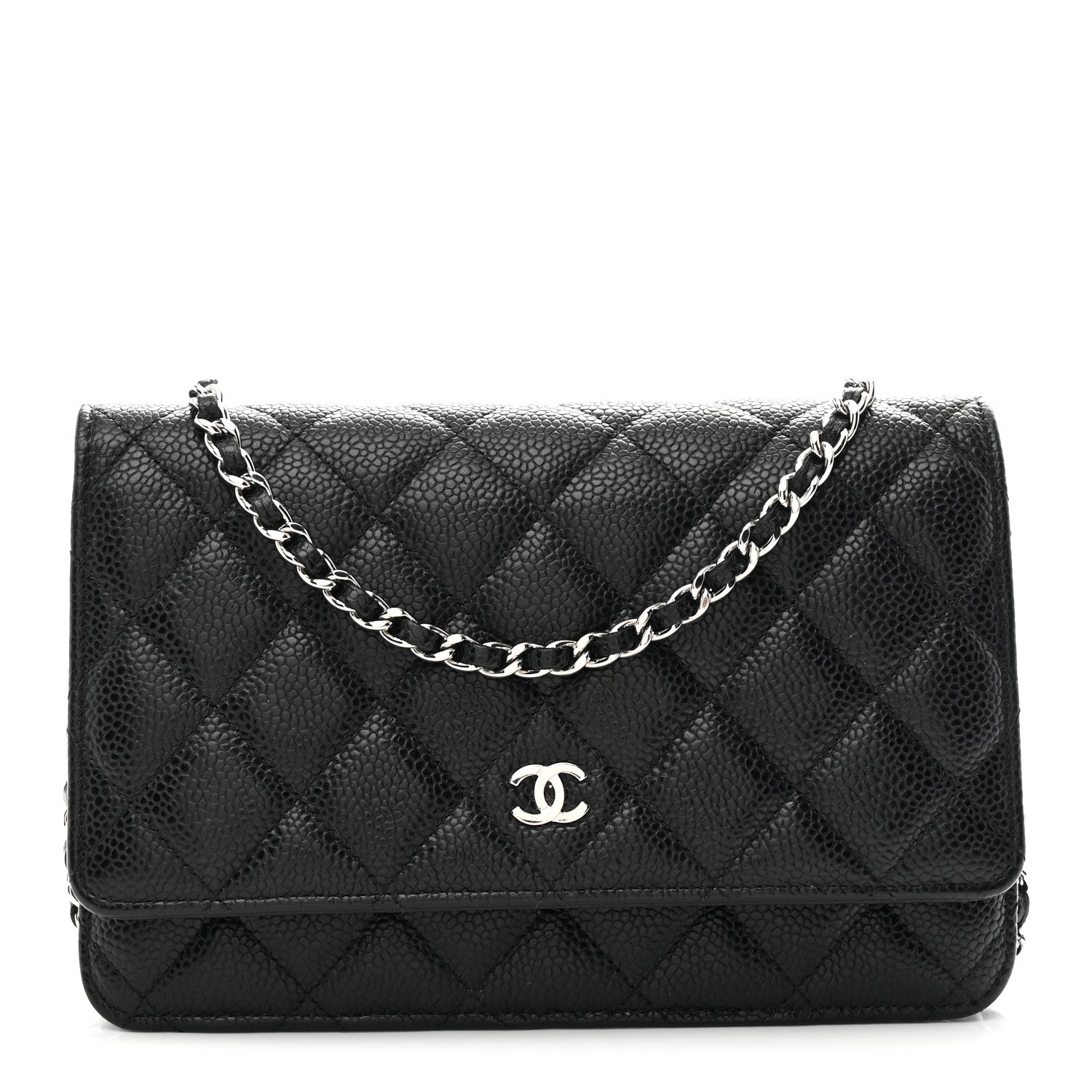 Chanel Caviar Quilted Wallet on Chain WOC Black 1 of 12