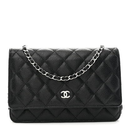 Chanel Caviar Quilted Wallet on Chain WOC Black 1 of 12