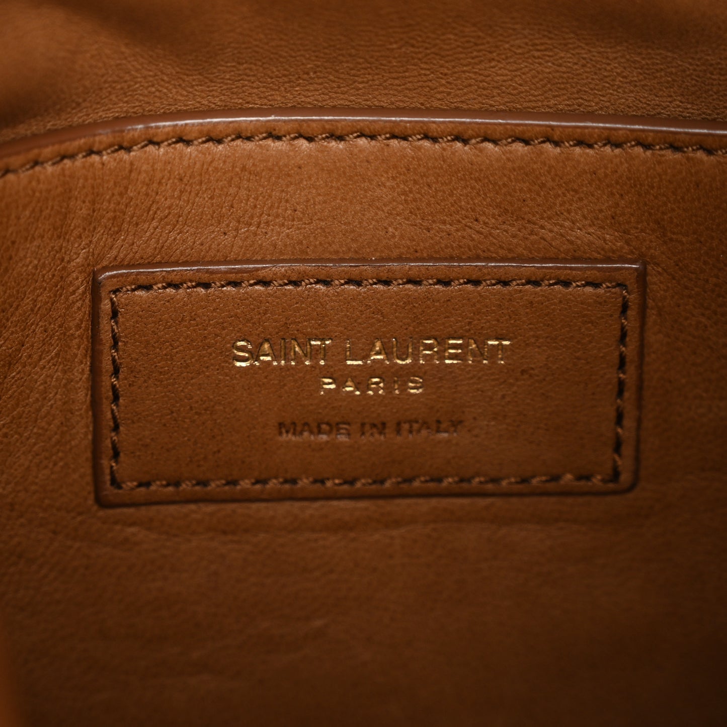 Faux Fur Lambskin Bucket Bag Brown Chocolate
