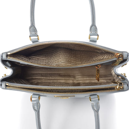Prada Saffiano Small Galleria Double Zip Tote Astrale 5 of 9