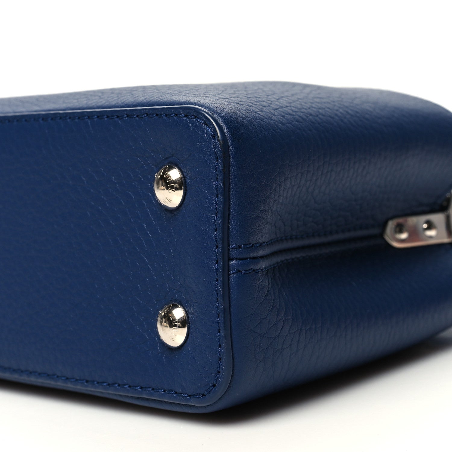 Louis Vuitton Taurillon Capucines Mini Blue 10 of 10