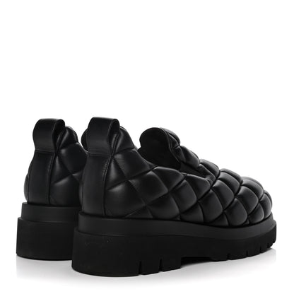 Bottega Veneta Lambskin Quilted Slip On Sneakers 41 Black 4 of 14