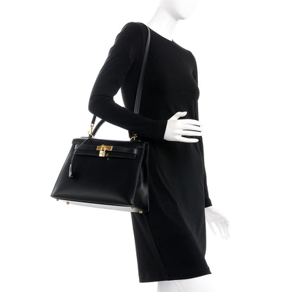 Hermes Box Kelly Sellier 32 Black 2 of 29