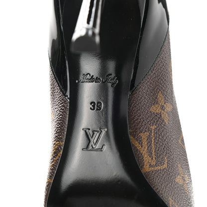 Louis Vuitton Monogram Cherie Pumps 39 Black 7 of 12