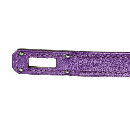 Hermes Chevre Mysore Kelly Longue Wallet Violet 7 of 11