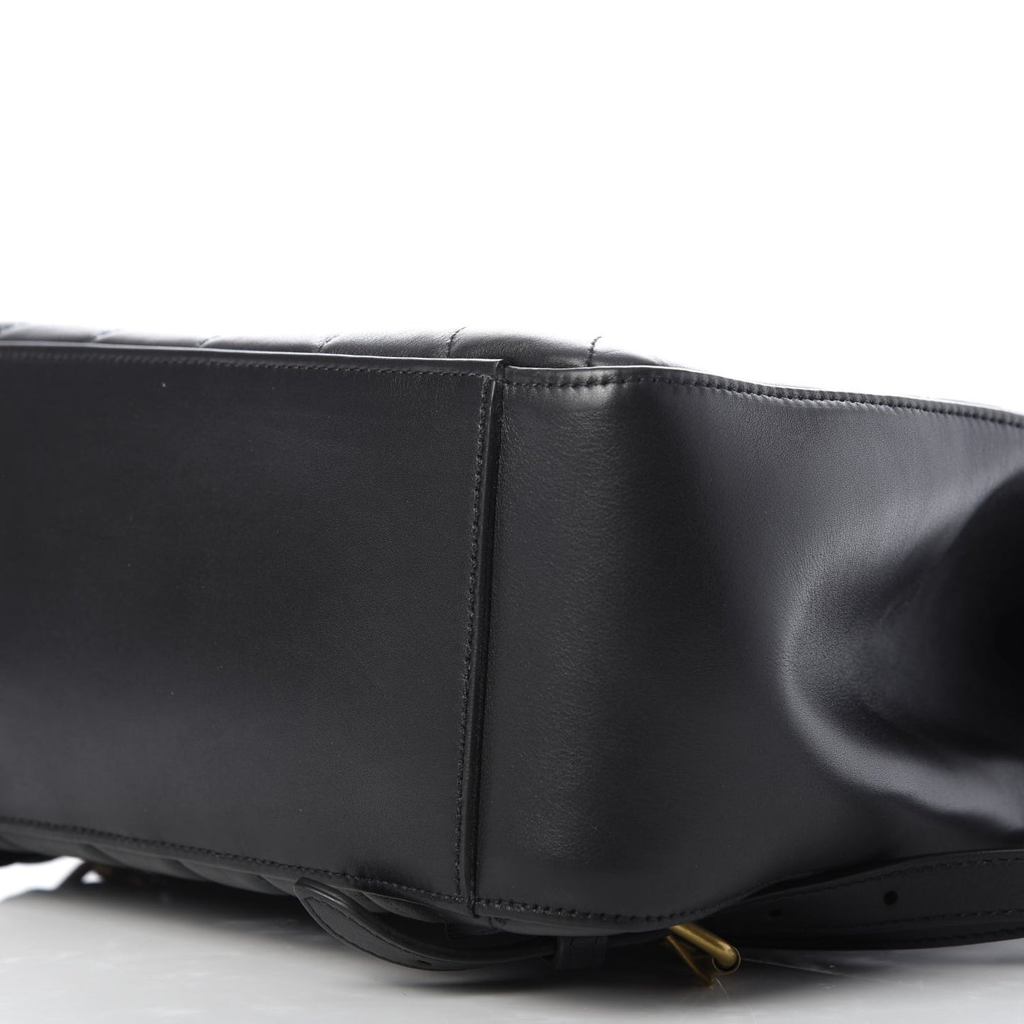 Calfskin Bamboo Trapuntata Queen Margaret Backpack Black