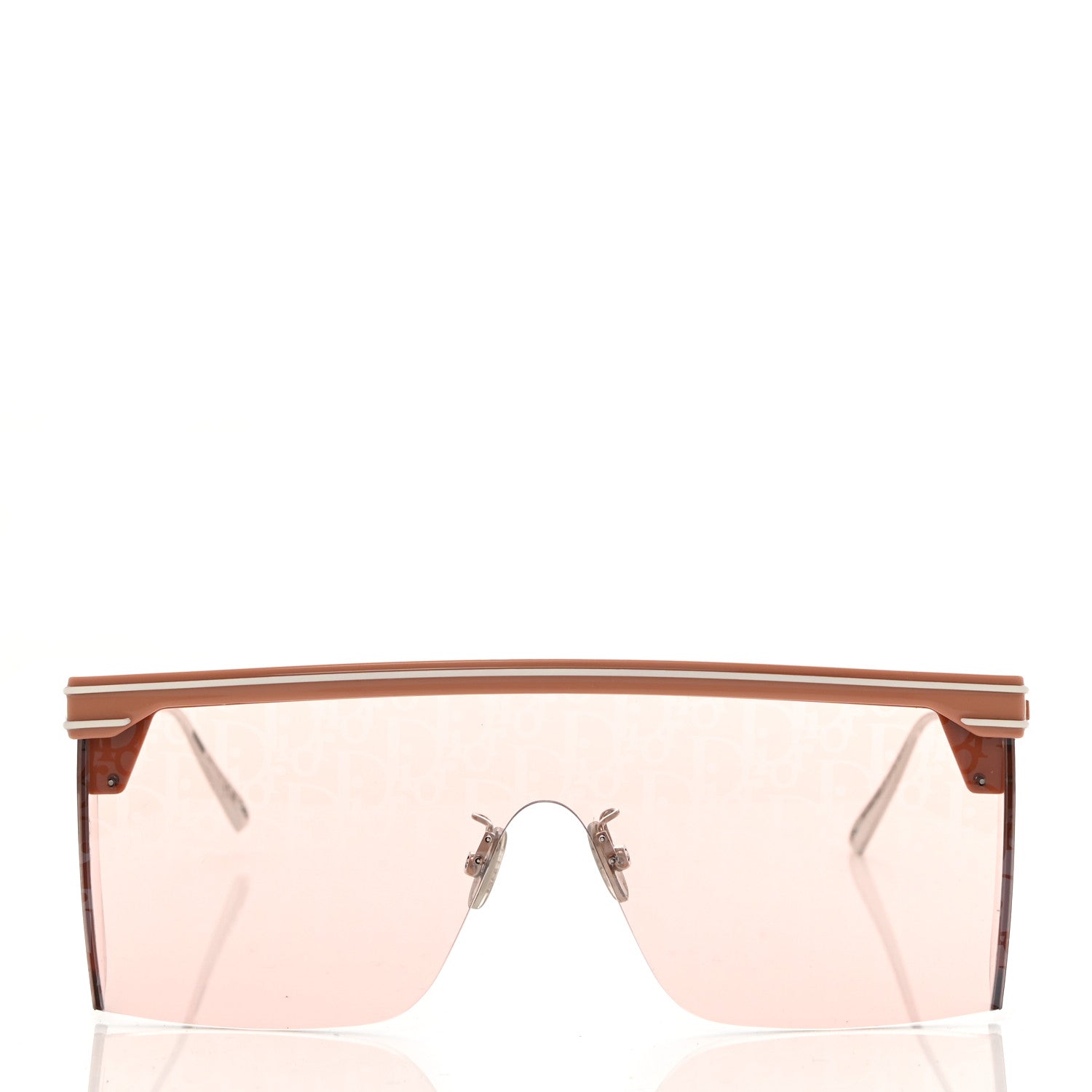 Christian Dior Oblique Diorclub M1U Mask Sunglasses Pink 2 of 7