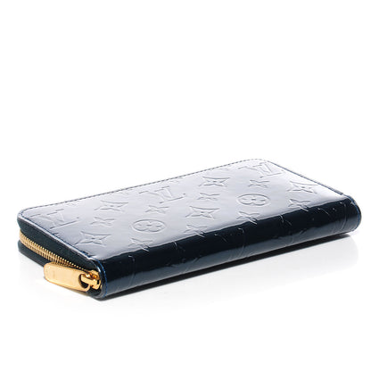 Louis Vuitton Vernis Zippy Wallet Blue Nuit 4 of 8