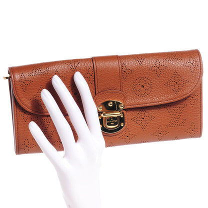 Louis Vuitton Mahina Amelia Clutch Cognac 2 of 7