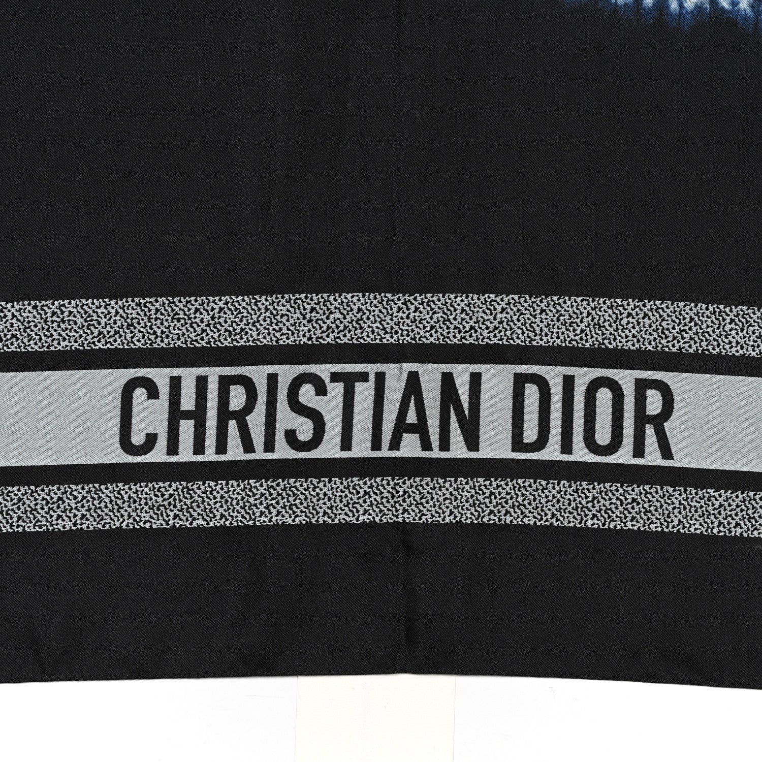 Christian Dior Silk Tie Dior Square Scarf Blue 2 of 8