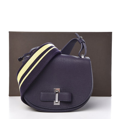 Delvaux Crispy Calfskin Mini Le Mutin Saddle Navy 9 of 9