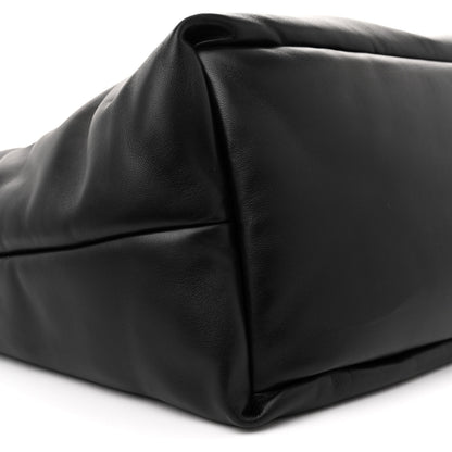 Saint Laurent Lambskin Wide Puffer Tote Black 9 of 10