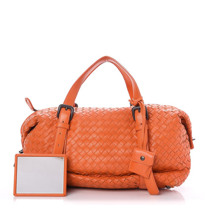 Bottega Veneta Nappa Intrecciato Montaigne Satchel Orange 3 of 9