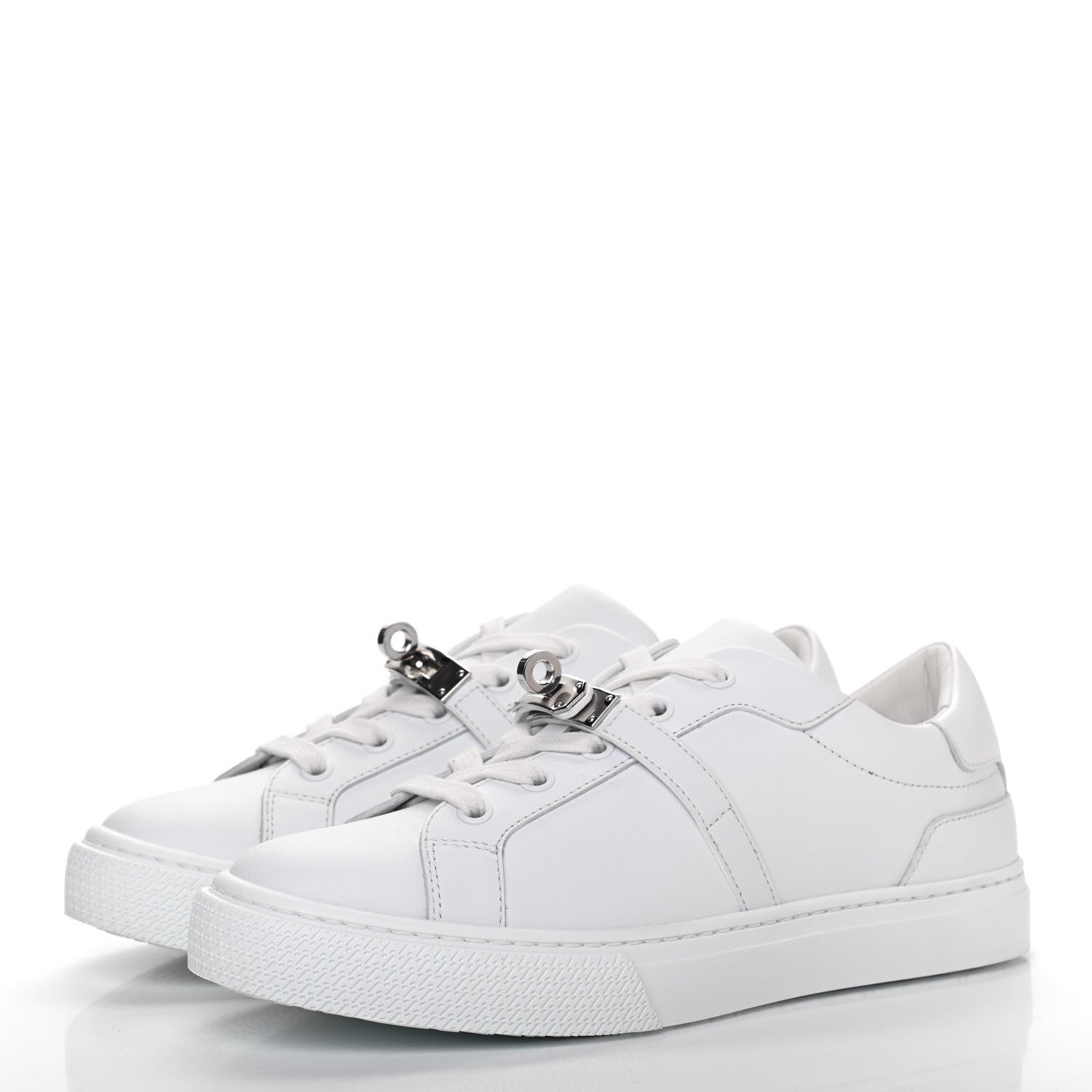 Hermes Calfskin Day Sneakers 36 White 3 of 10