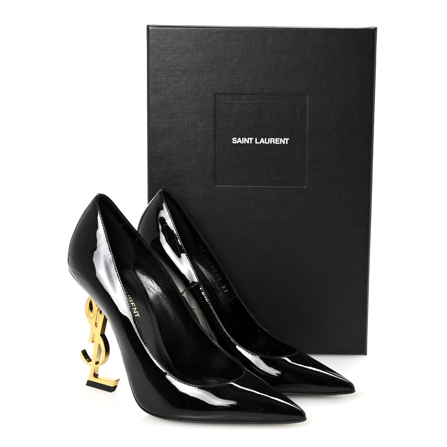 Patent Opyum 110 Pumps 37 Black Gold