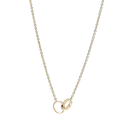 Cartier 18K Yellow Gold Interlocking LOVE Necklace 1 of 6