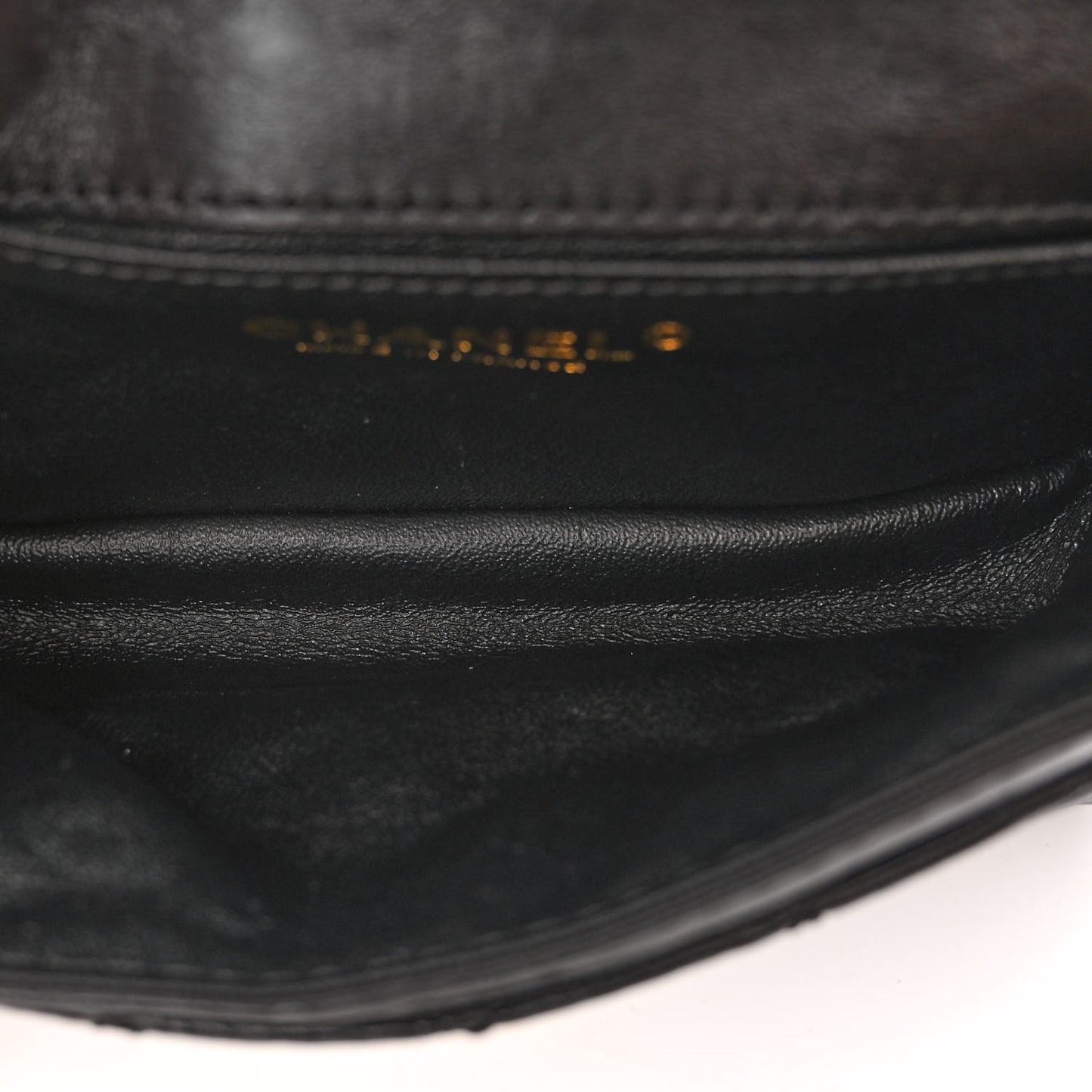Aged Calfskin Quilted 2.55 Reissue Flap Belt Bag Clutch Black