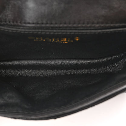 Chanel Aged Calfskin Quilted 2.55 Reissue Flap Belt Bag Clutch Black 5 of 10