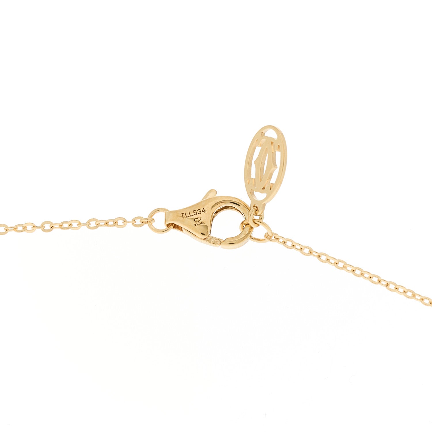 Cartier 18K Pink Yellow White Gold Diamond Trinity Pendant Necklace 5 of 5