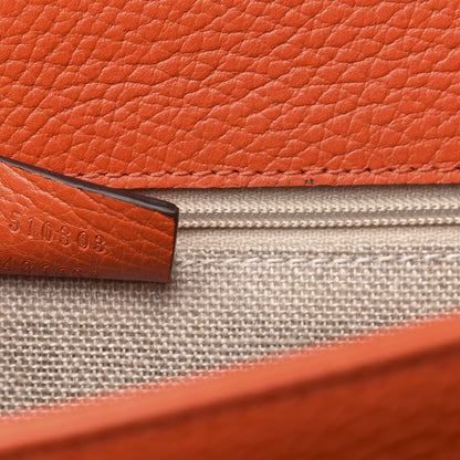 Gucci Dollar Calfskin Interlocking G Shoulder Bag Sun Orange 7 of 9
