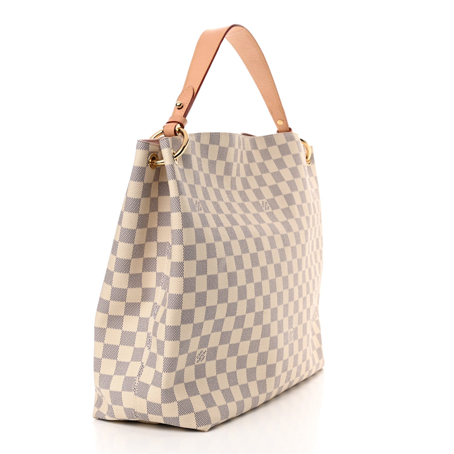 Louis Vuitton Damier Azur Graceful MM Rose Ballerine 3 of 13