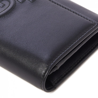 Gucci Apollo Calfskin GG Dadini Embroidered Continental Wallet Black 4 of 9