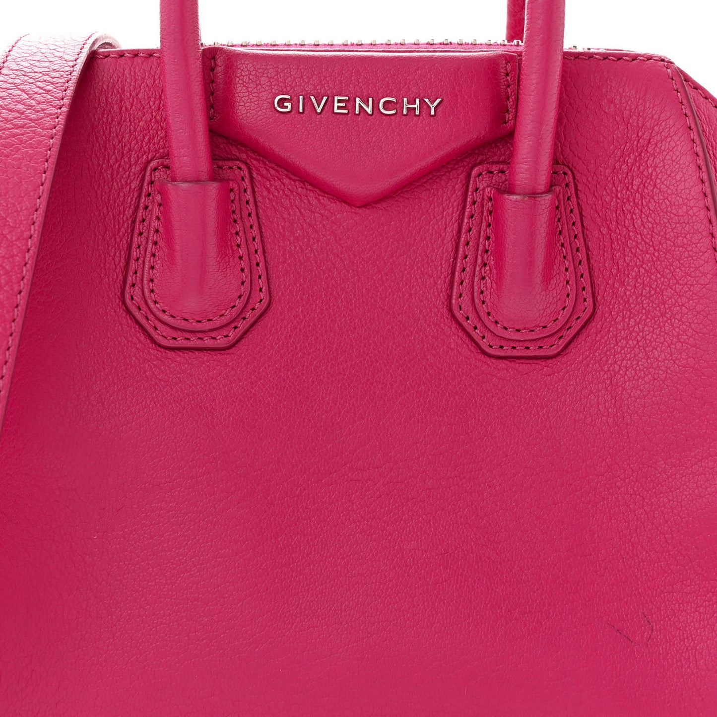 Sugar Goatskin Mini Antigona Fushia