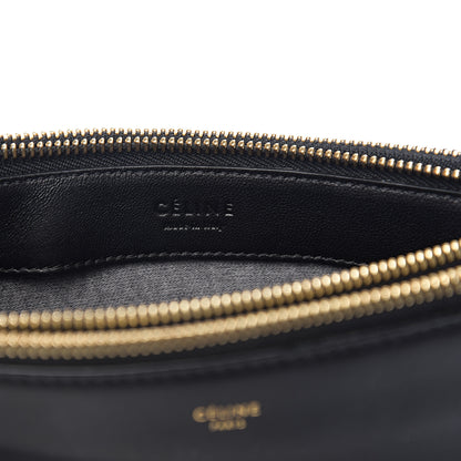 Celine Lambskin Large Trio Crossbody Bag Black 5 of 9