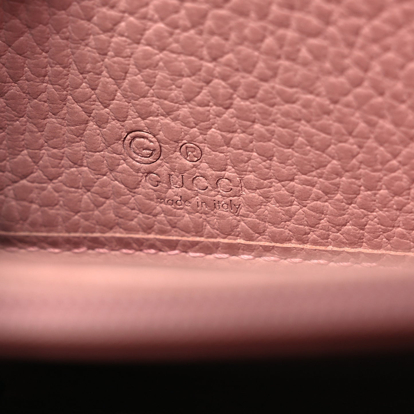 Monogram Dollar Calfskin Zip Around Wallet Beige Ebony Soft Pink