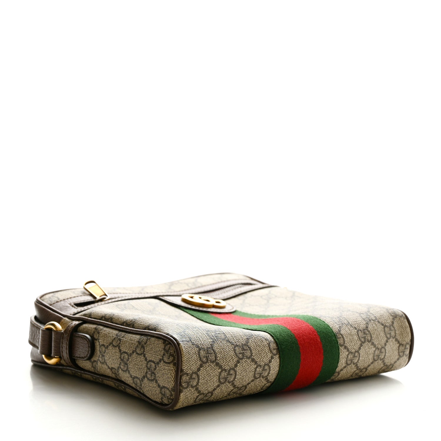 Gucci GG Supreme Monogram Web Small Ophidia Messenger Bag Brown 4 of 12