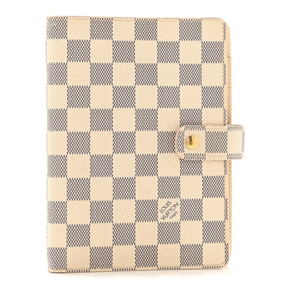 Louis Vuitton Damier Azur Medium Ring Agenda Cover 1 of 11