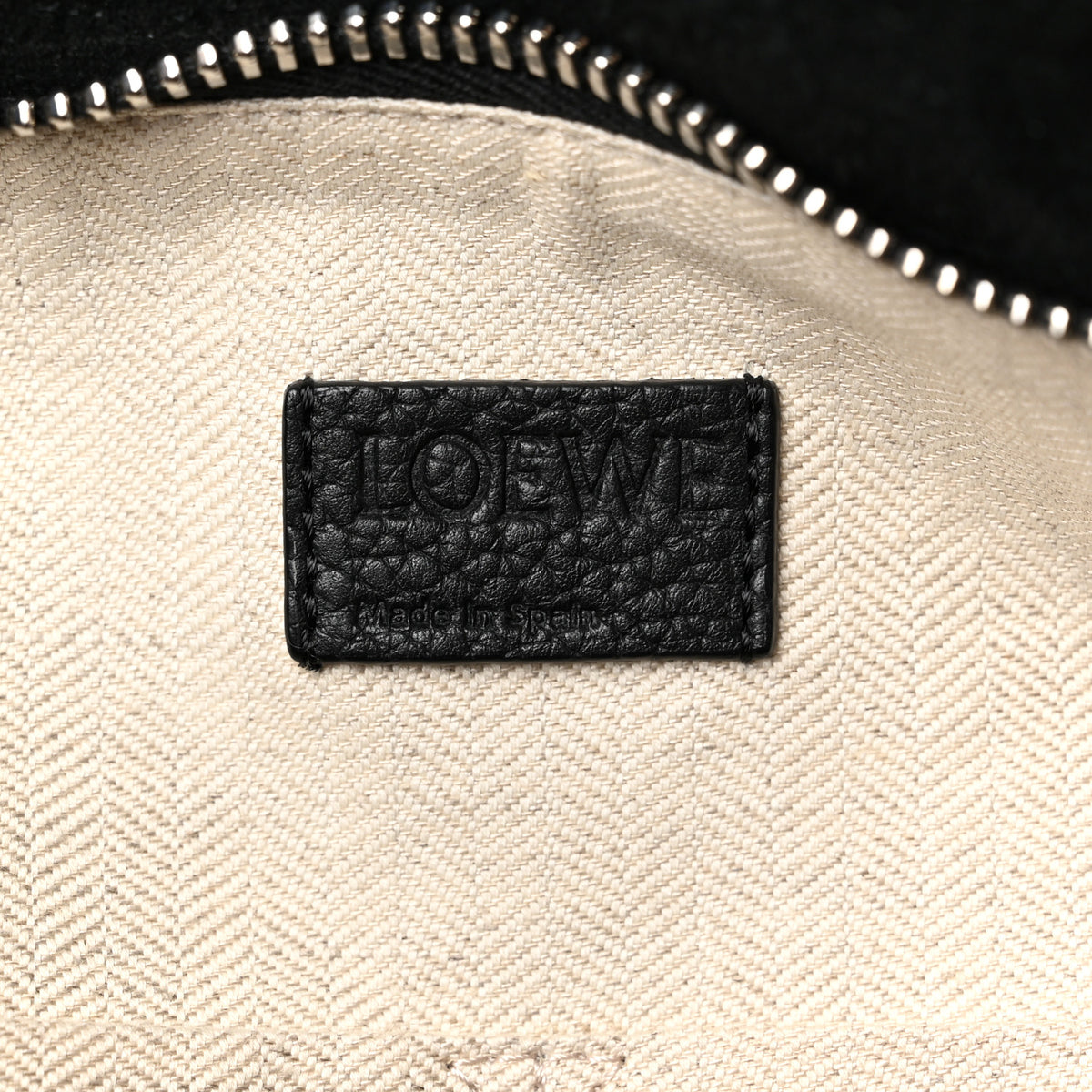 Loewe Grained Calfskin Large Puzzle Bag Black 6 of 9