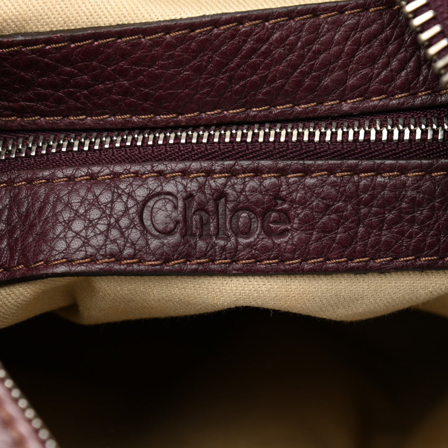 Calfskin Paddington Hobo Burgundy