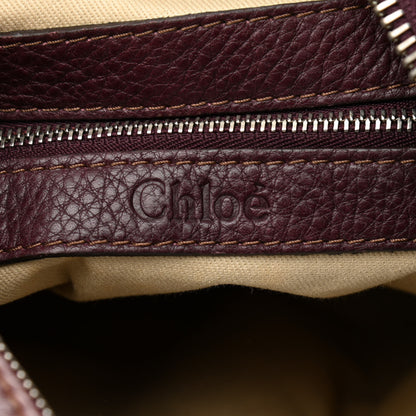 Chloe Calfskin Paddington Hobo Burgundy 6 of 12