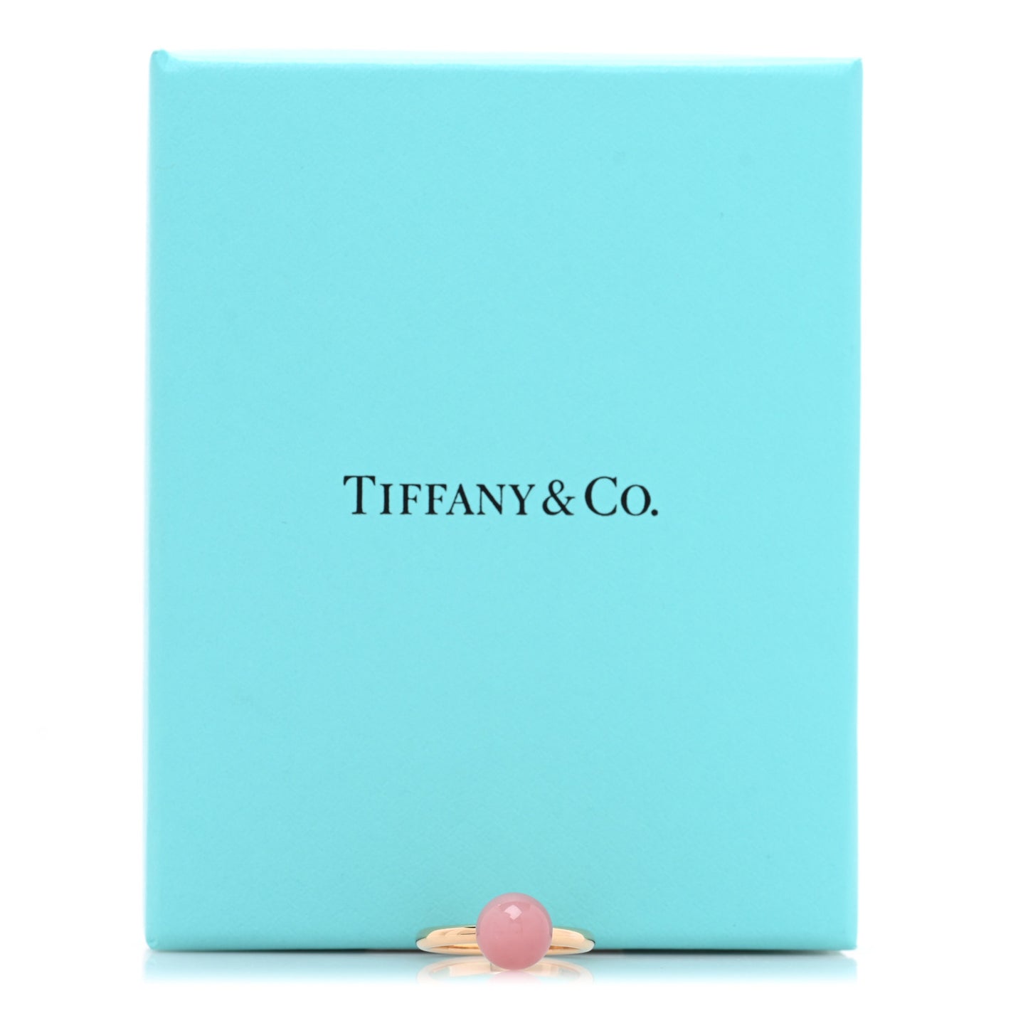 18K Rose Gold Rose Quartz HardWear Ball Ring 47 4.25