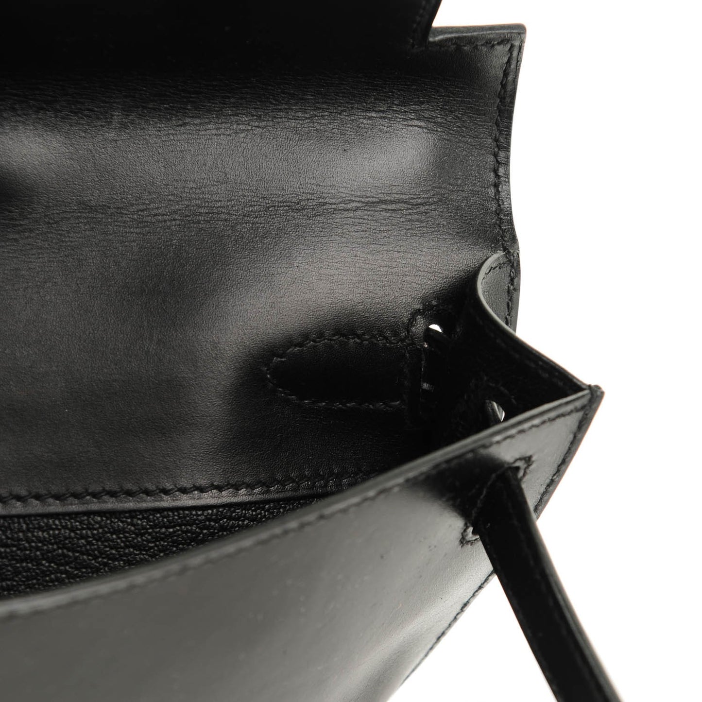 Box Kelly Cut Clutch Black