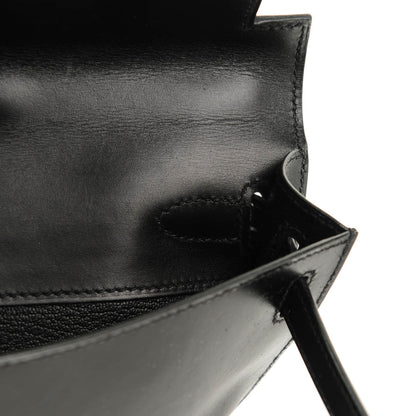 Hermes Box Kelly Cut Clutch Black 13 of 13