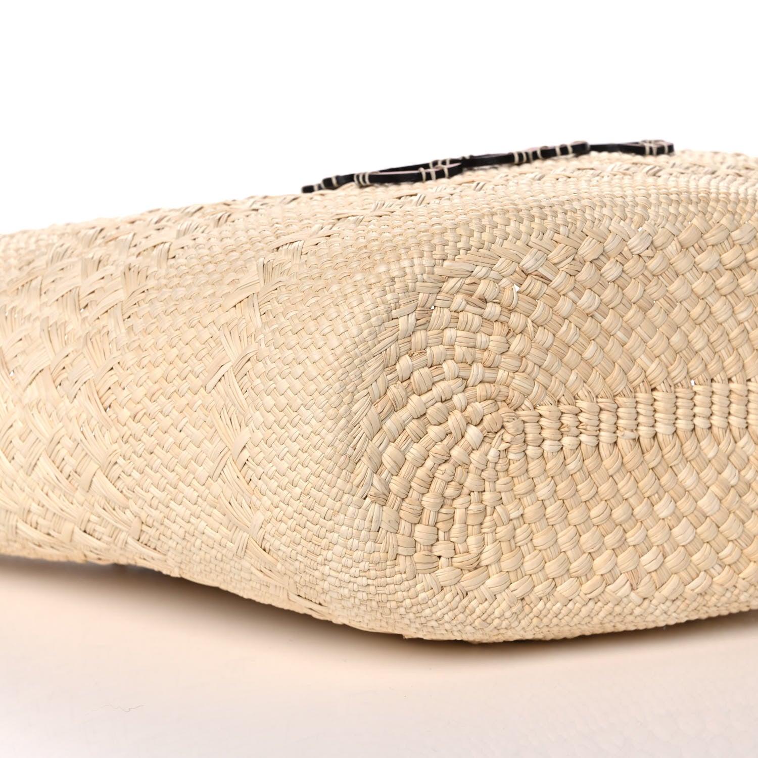 Loewe Iraca Palm Calfskin Anagram Basket Bag Natural Tan 7 of 11