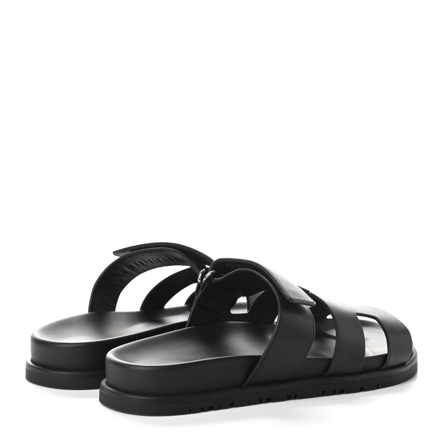 Calfskin Womens Chypre Sandals 37.5 Black