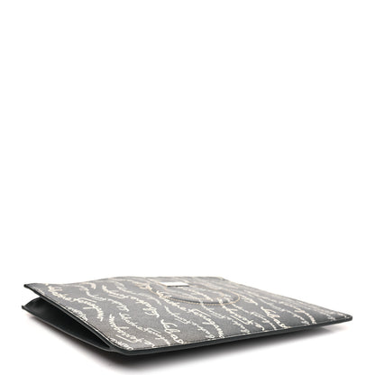 Salvatore Ferragamo Printed Calfskin Logo Pouch Black 4 of 7