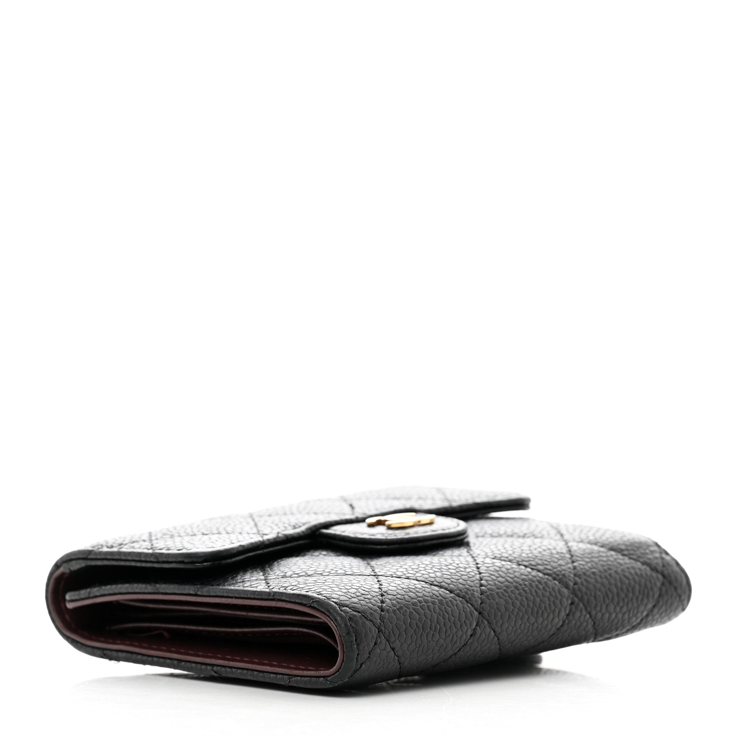 Chanel Caviar Quilted Compact Flap Wallet Black 4 of 11
