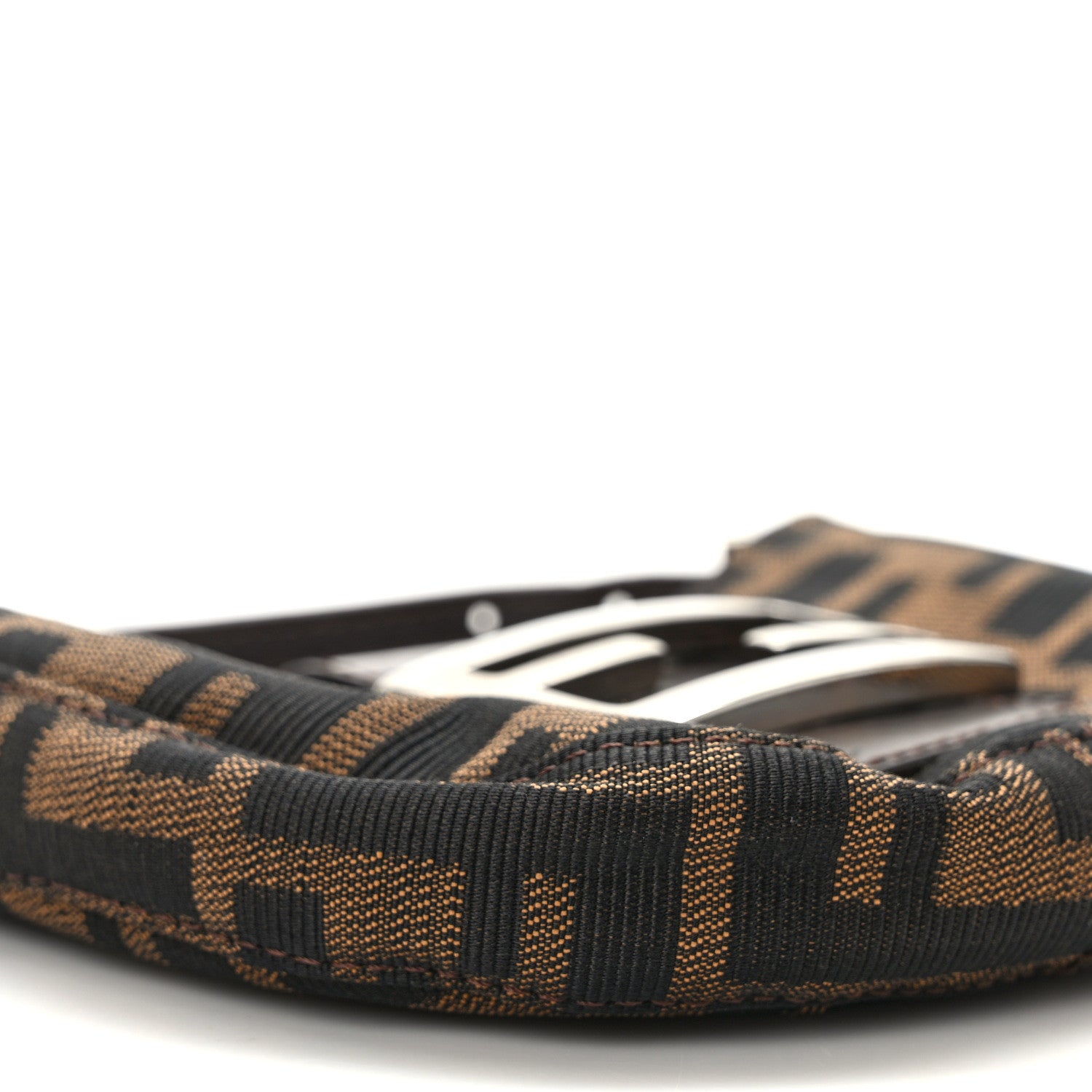 Fendi Zucca Mini Half Moon Baguette Tobacco 8 of 14